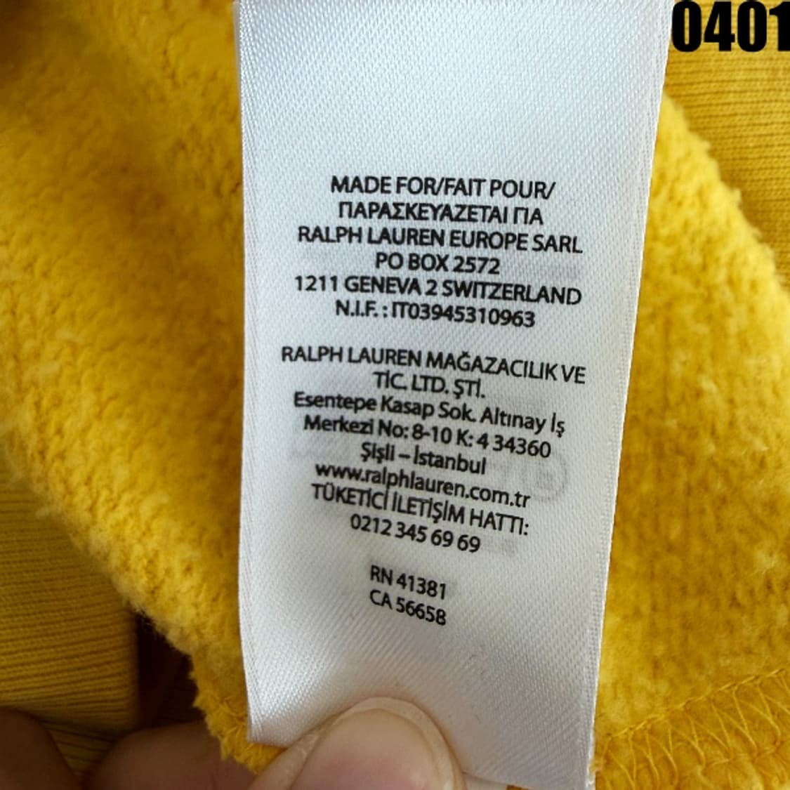 폴로 랄프로렌 후드 스웻셔츠 170/92A 0401 상품이미지7