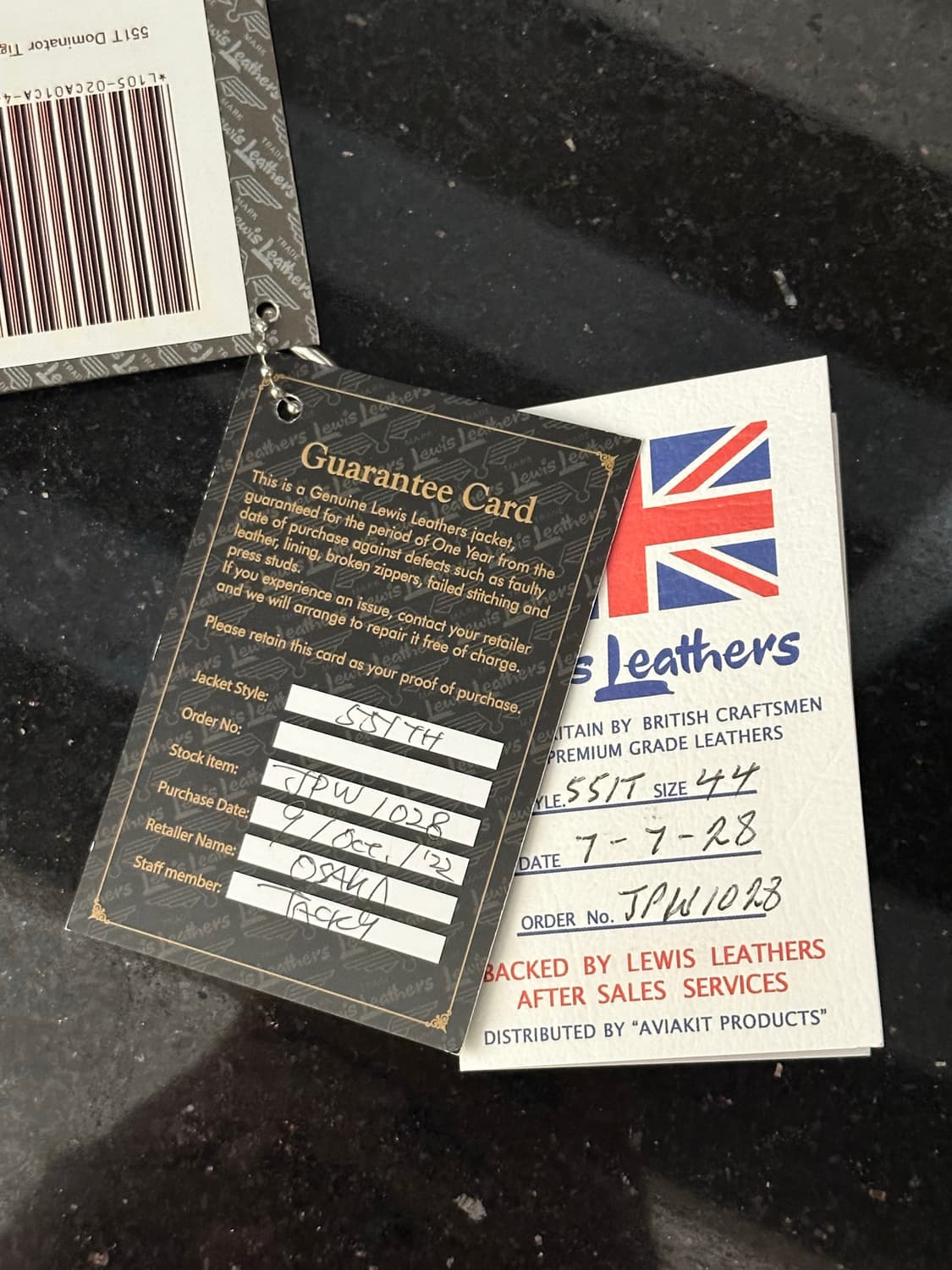 루이스레더 551 타이트 44사이즈 홀스하이드 상품이미지5