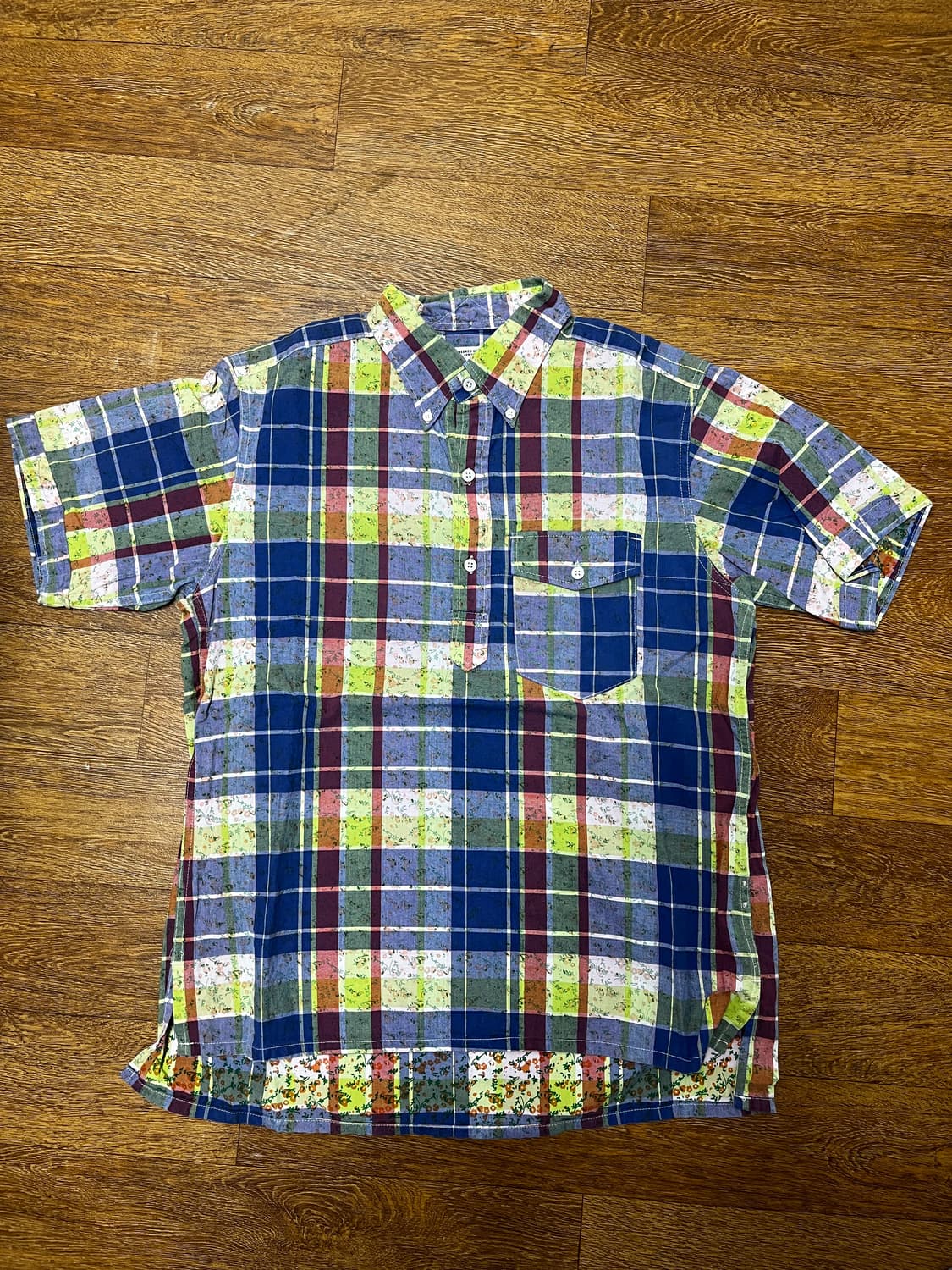 엔지니어드 가먼츠 반팔 체크 셔츠 - M 상품이미지1