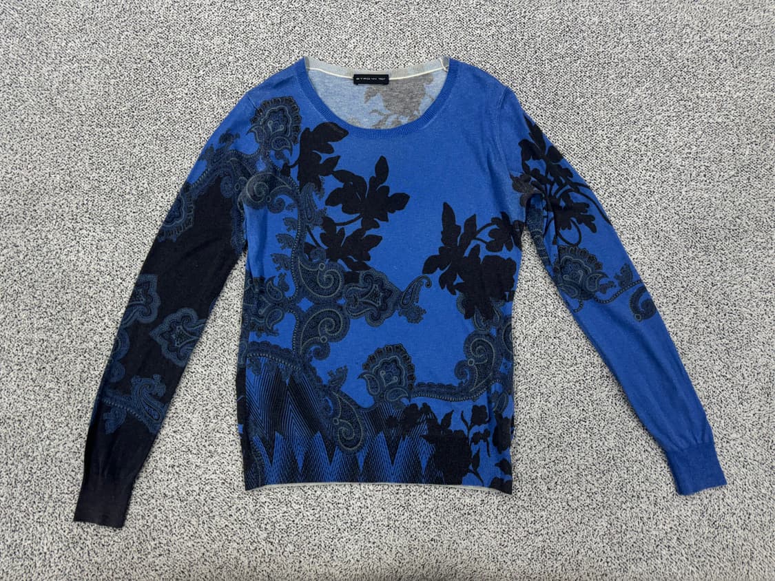 에트로 페이즐리 실크 케시미어혼방 니트 상품이미지1