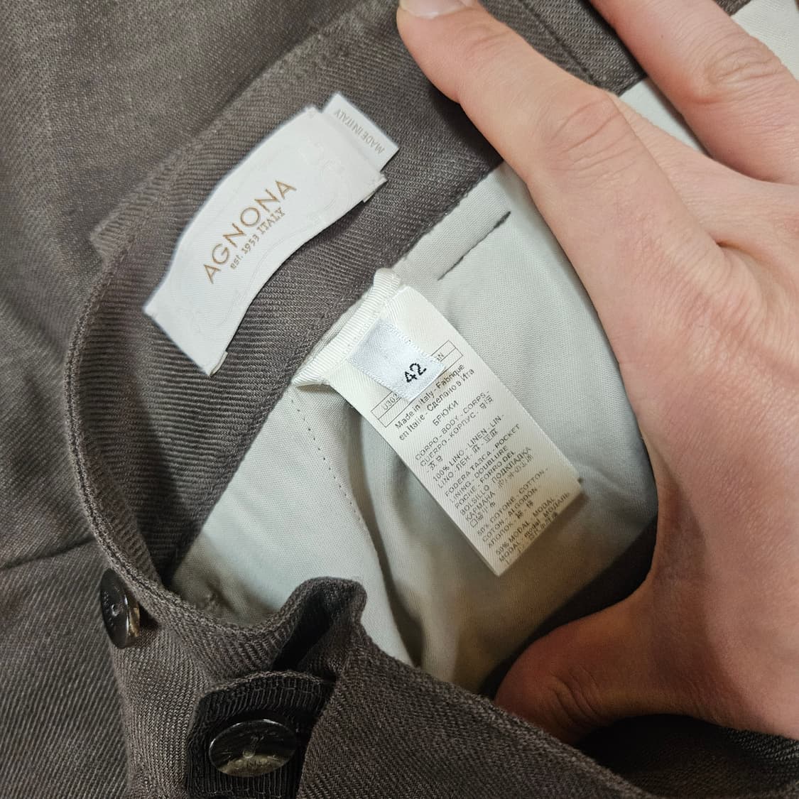 아뇨나(AGNONA) in Italy 21FW 레귤러 테이퍼드 팬츠 상품이미지9