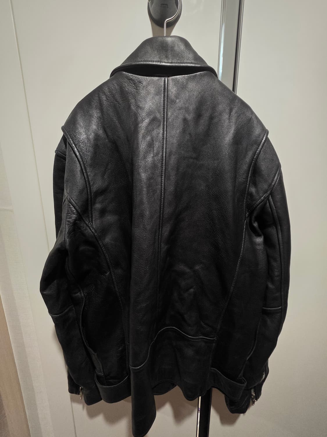 에디션 블랙 양가죽 라이더 자켓 XL 상품이미지2