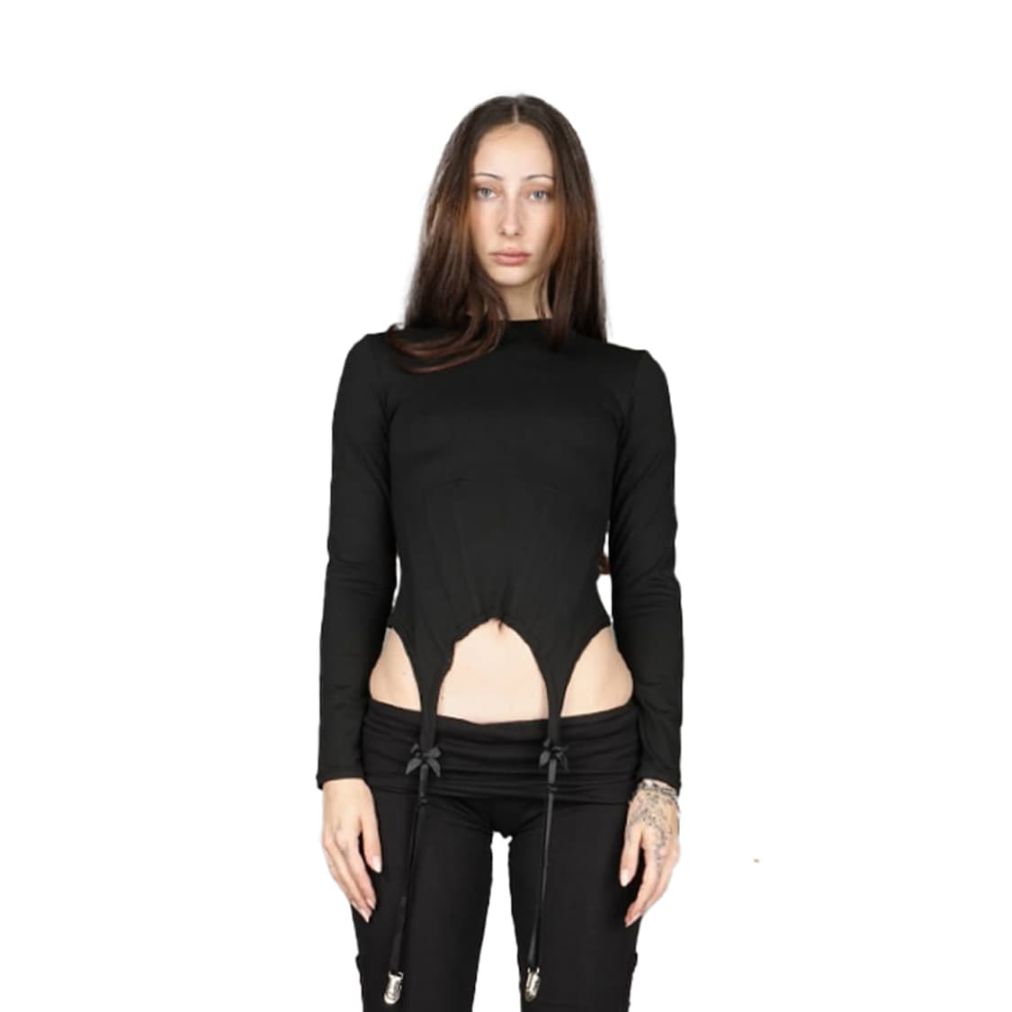 나밀리아 가터벨트 코르셋 탑 S 상품이미지1