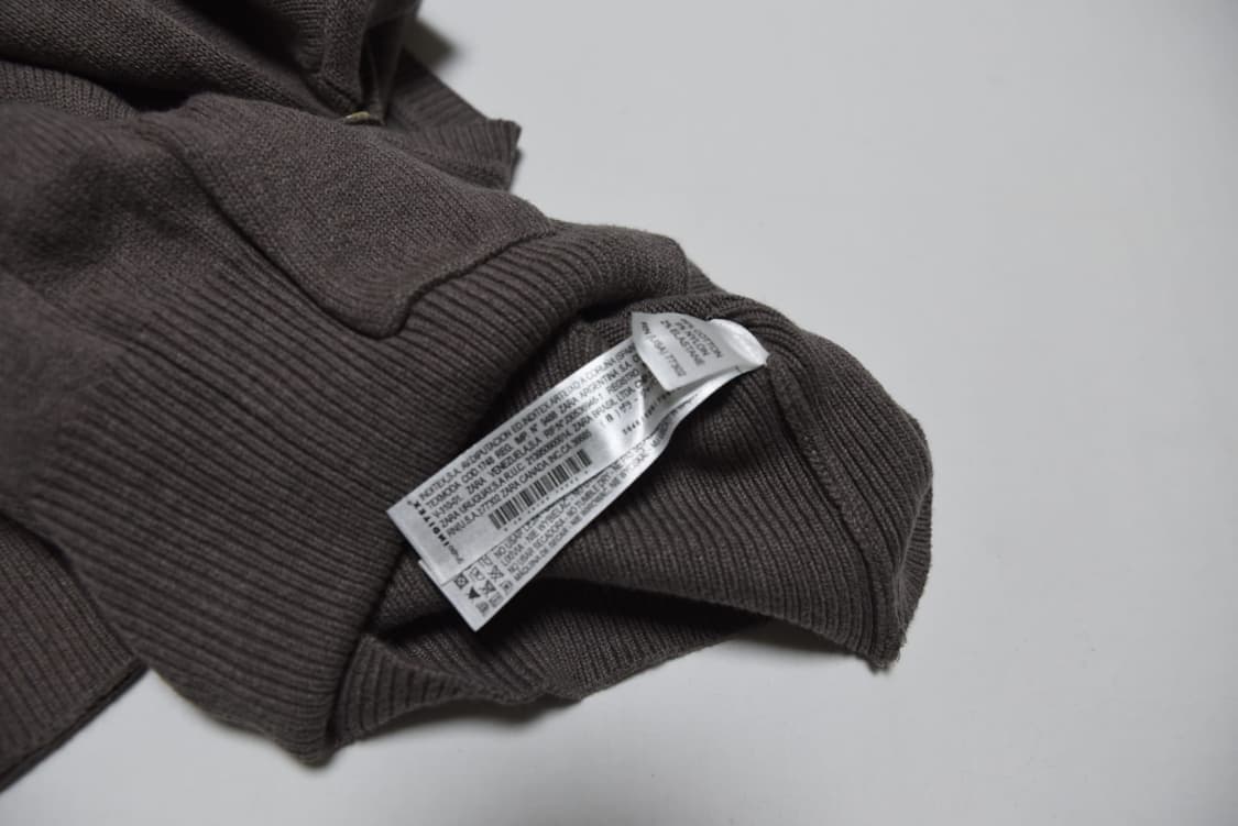 자라 브라운 니트 가디건 S 상품이미지5