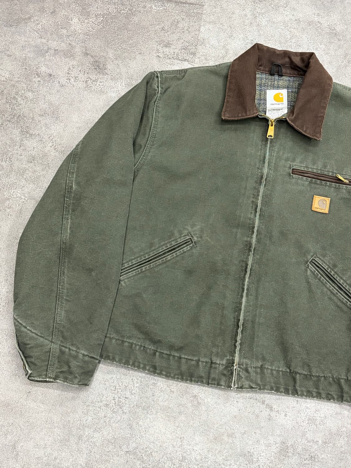 00s 칼하트 j97 디트로이트 mos 모스그린 자켓 상품이미지5