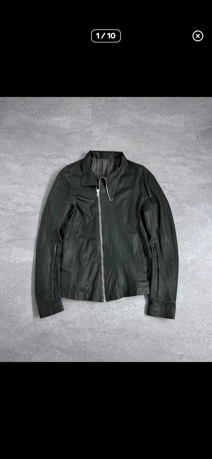 구매) rick owens 몰리노 가죽 자켓 48/50 상품이미지3