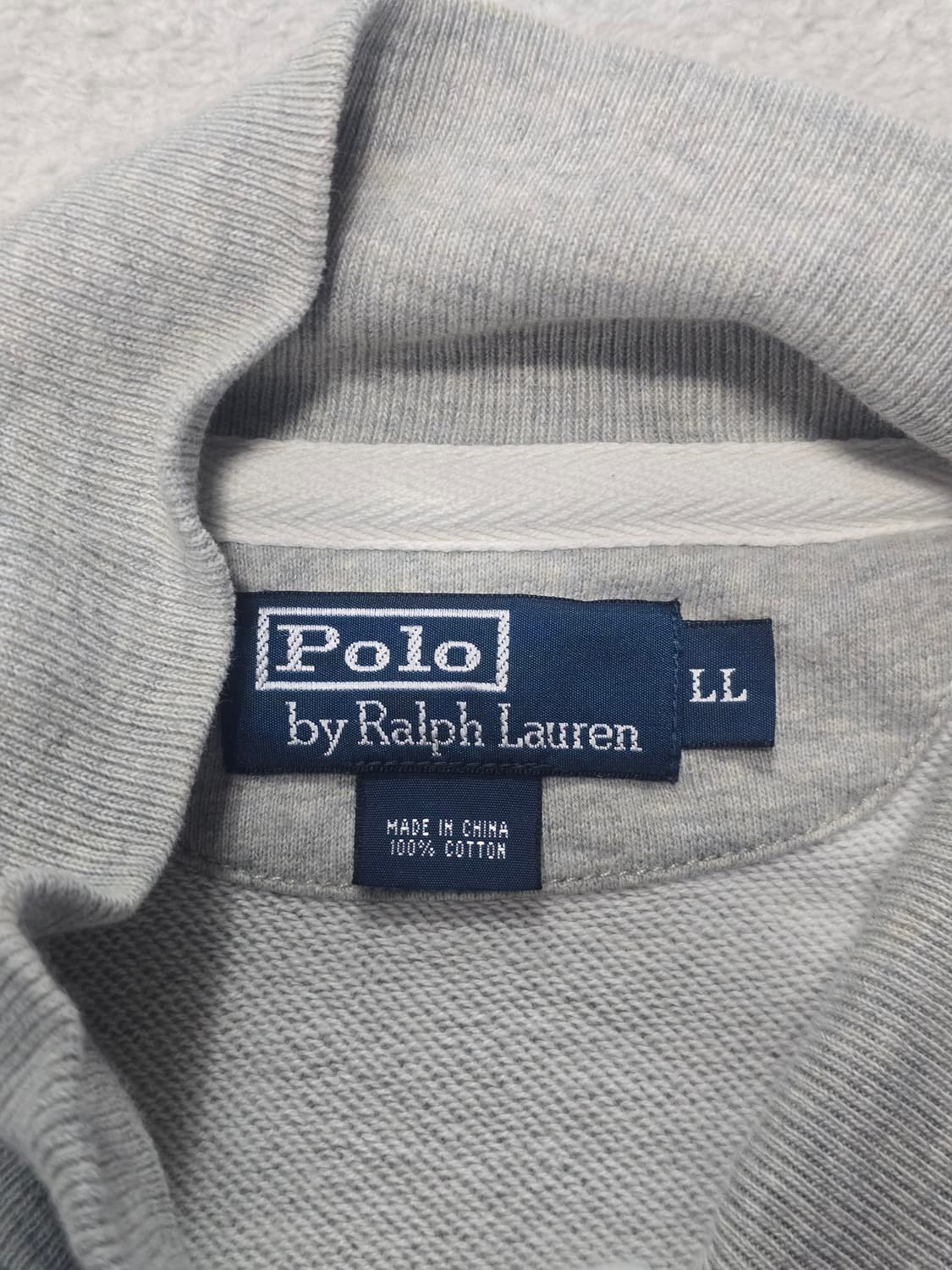폴로랄프로렌 그레이 2way 니트 집업 XL 상품이미지5