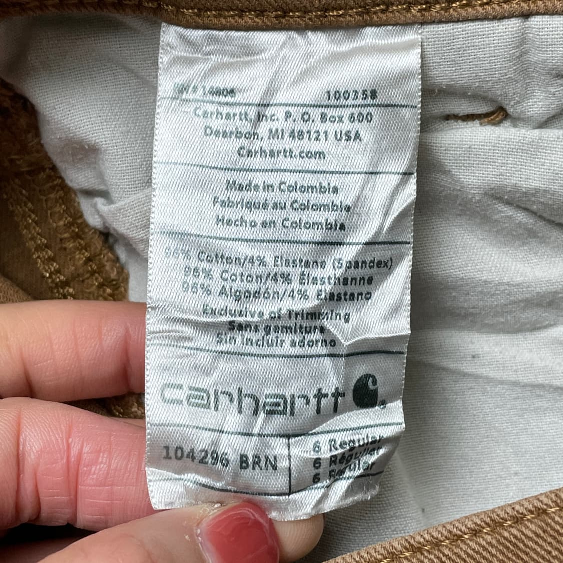 CARHARTT 칼하트 빈티지 카멜 더블니 카펜터 워크팬츠 상품이미지10