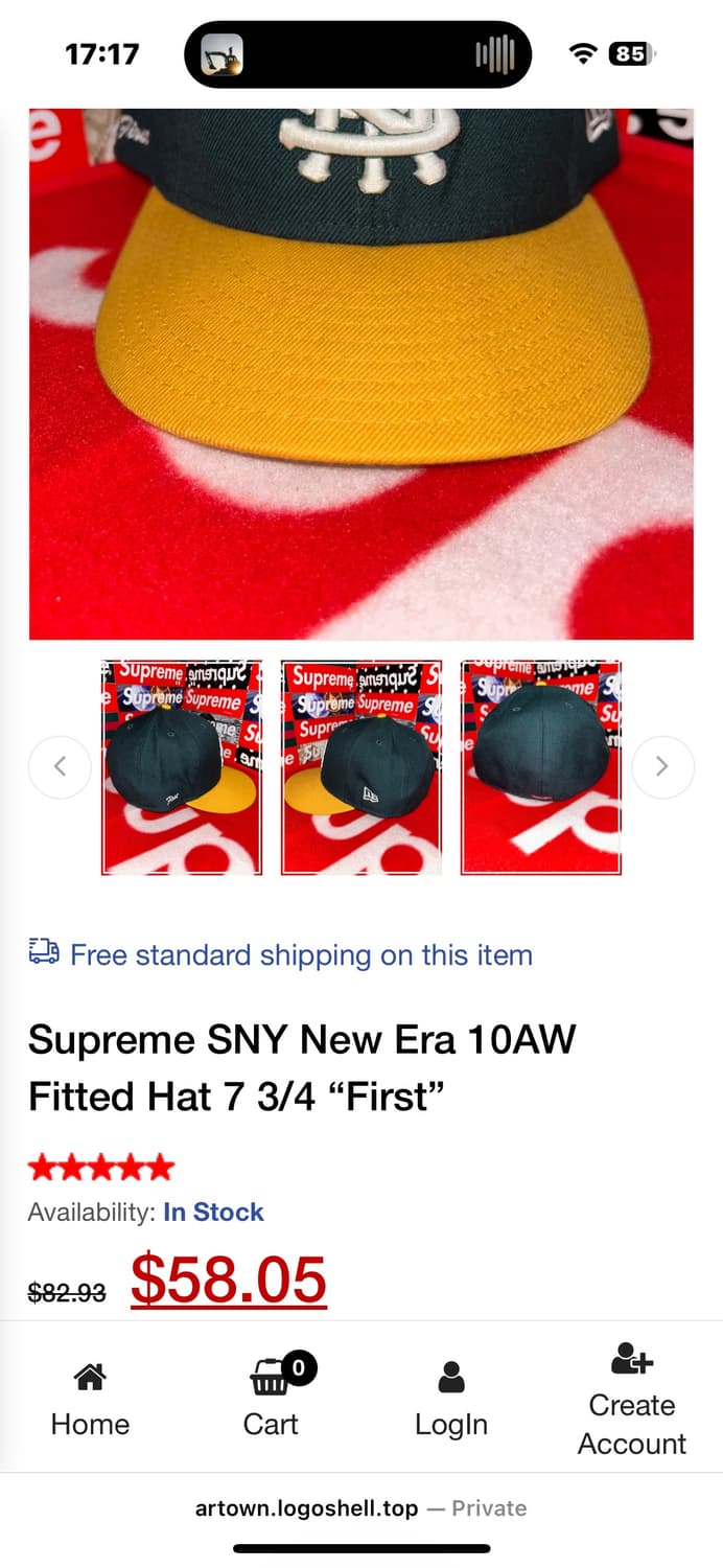 슈프림 뉴에라 sny 7 5/8 상품이미지4