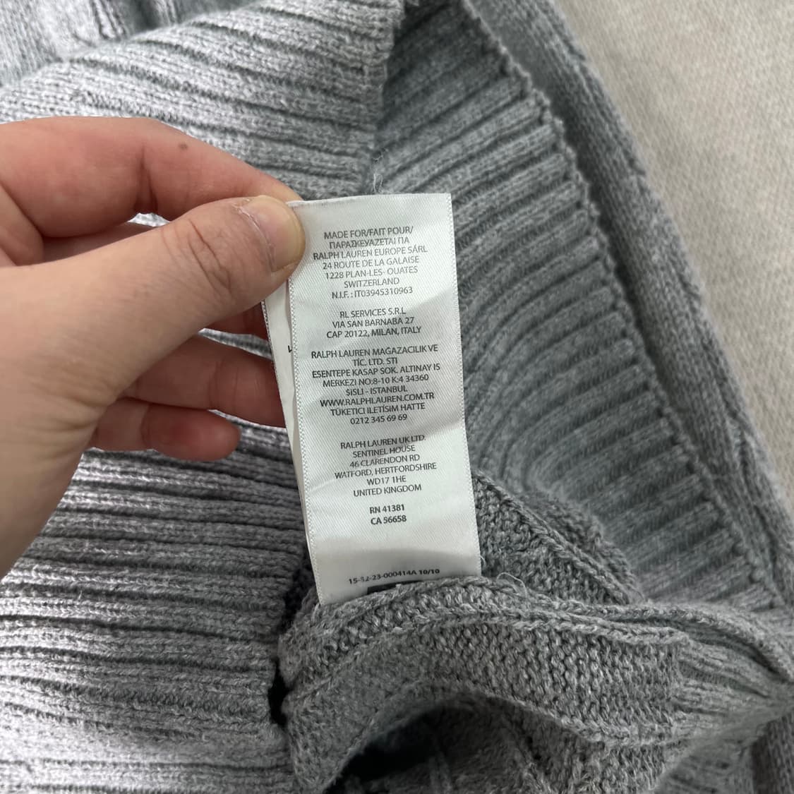 95 폴로랄프로렌 신형라벨 꽈배기 니트 상품이미지6