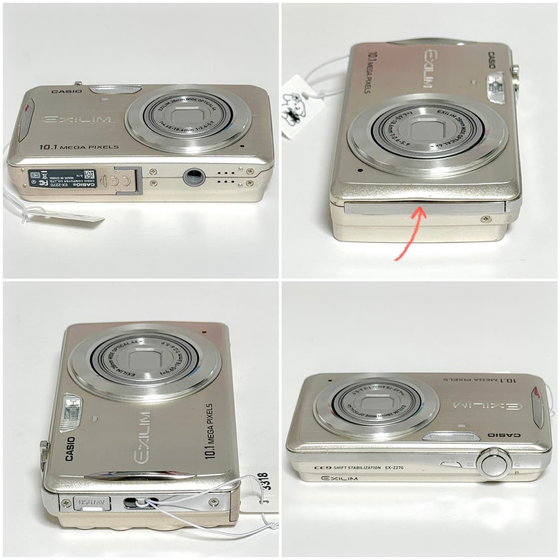 카시오 엑슬림 Z270 샴페인골드 빈티지디카 상품이미지5