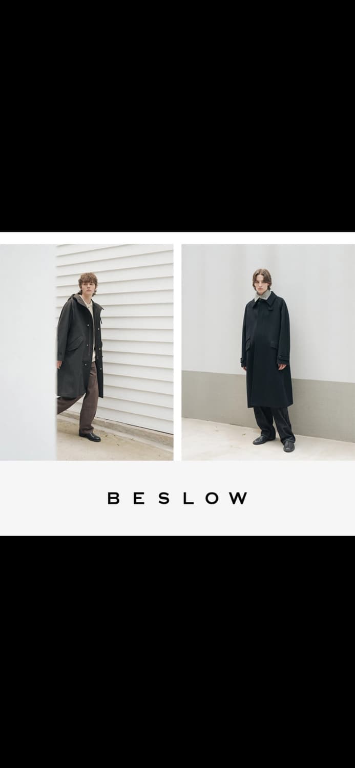 비슬로우 울 캐시미어 후드 코트 상품이미지9