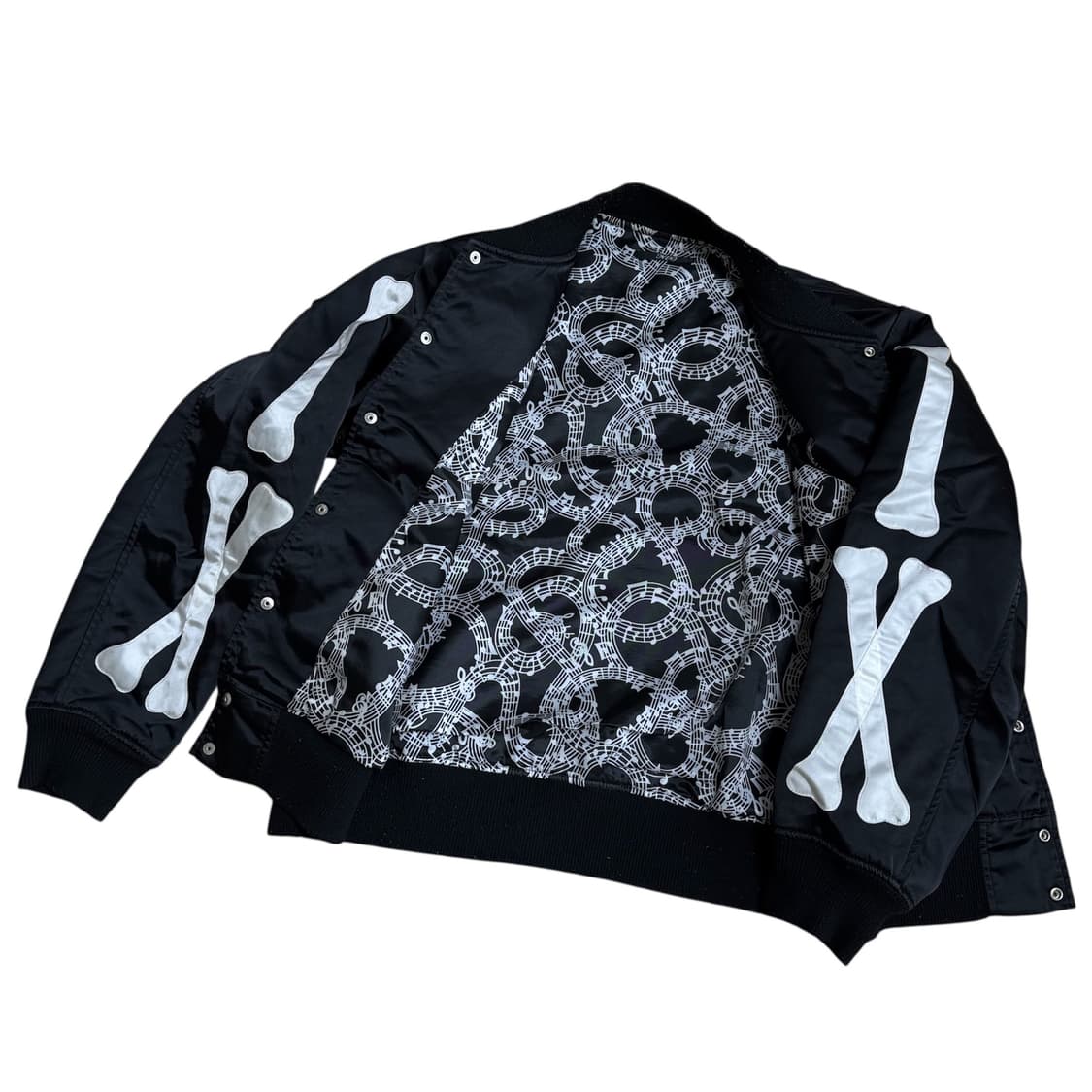 넘버나인 본 배색 블루종 자켓 상품이미지4