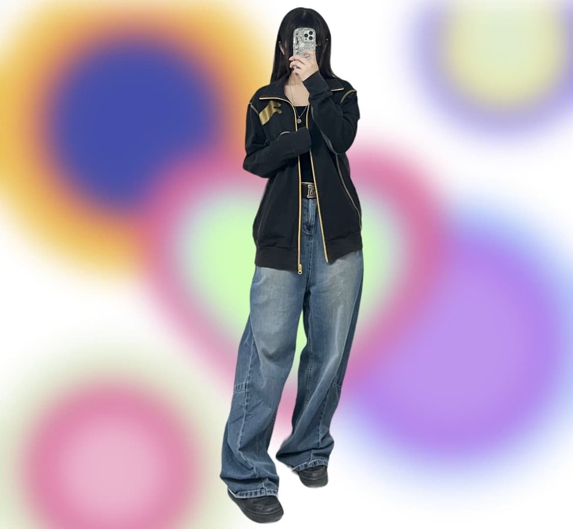 푸마 골드 빅로고 트랙탑 상품이미지1