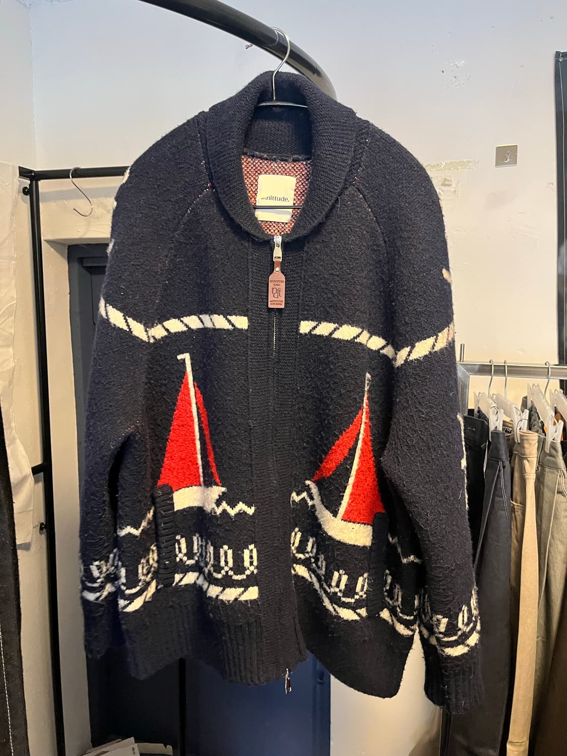 빈티지 니트집업  상품이미지2