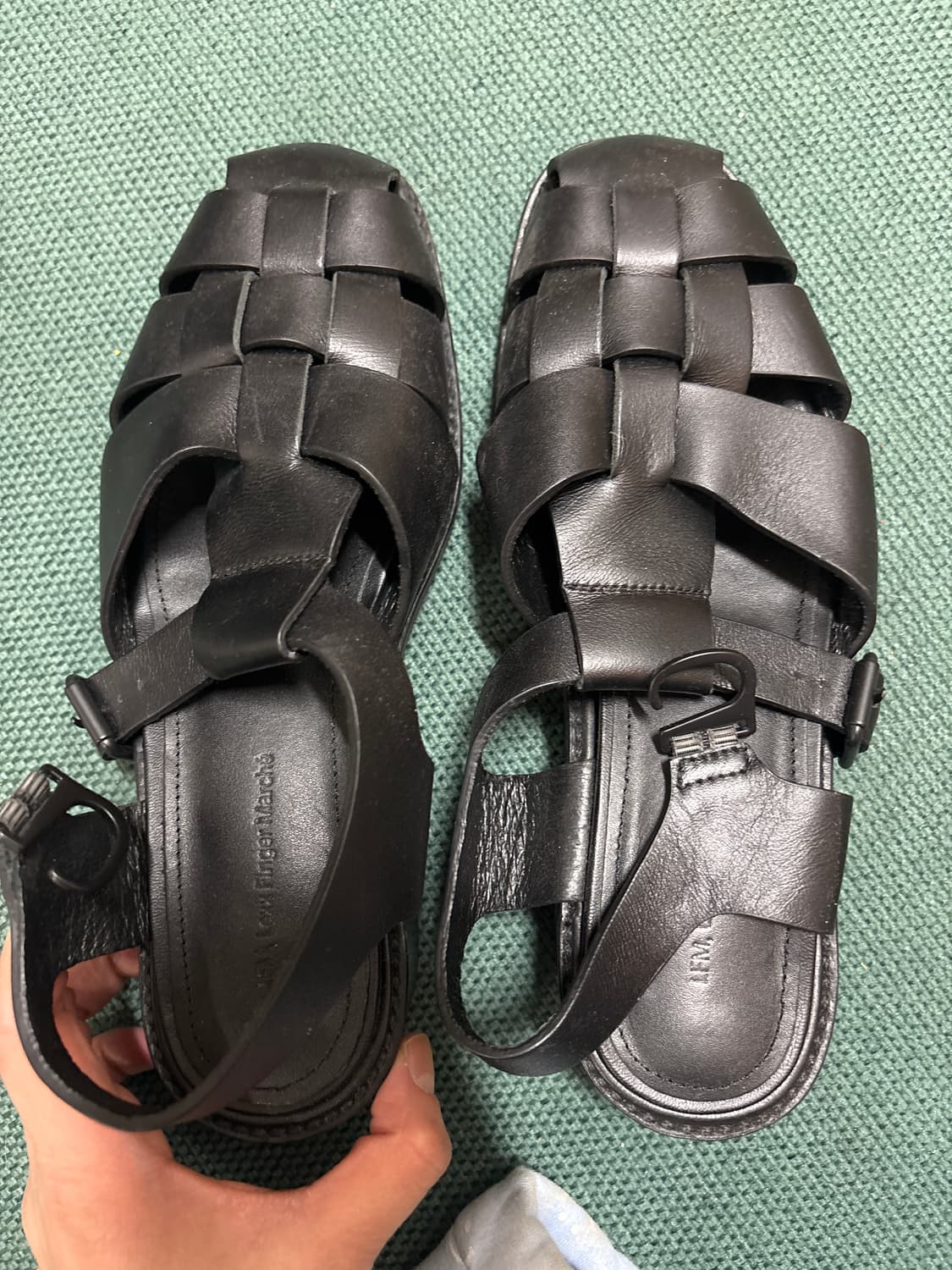 Lfm 렉스핑거마르쉐 피셔맨 샌들 235사이즈 블랙 5회미만착용 상품이미지5