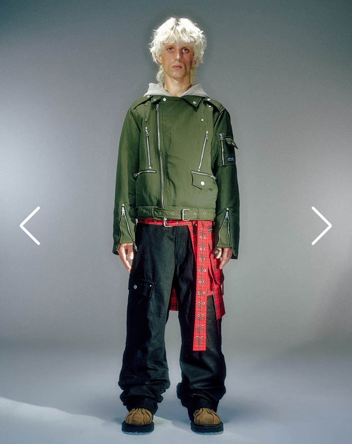 베이컨트 라이더 패디드 자켓 카키 M 상품이미지2