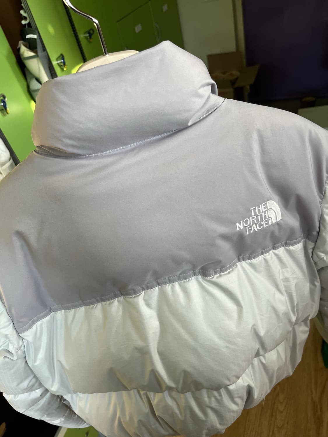 노스페이스 화이트 라벨 눕시 다운 아이스 그레이 85 상품이미지3