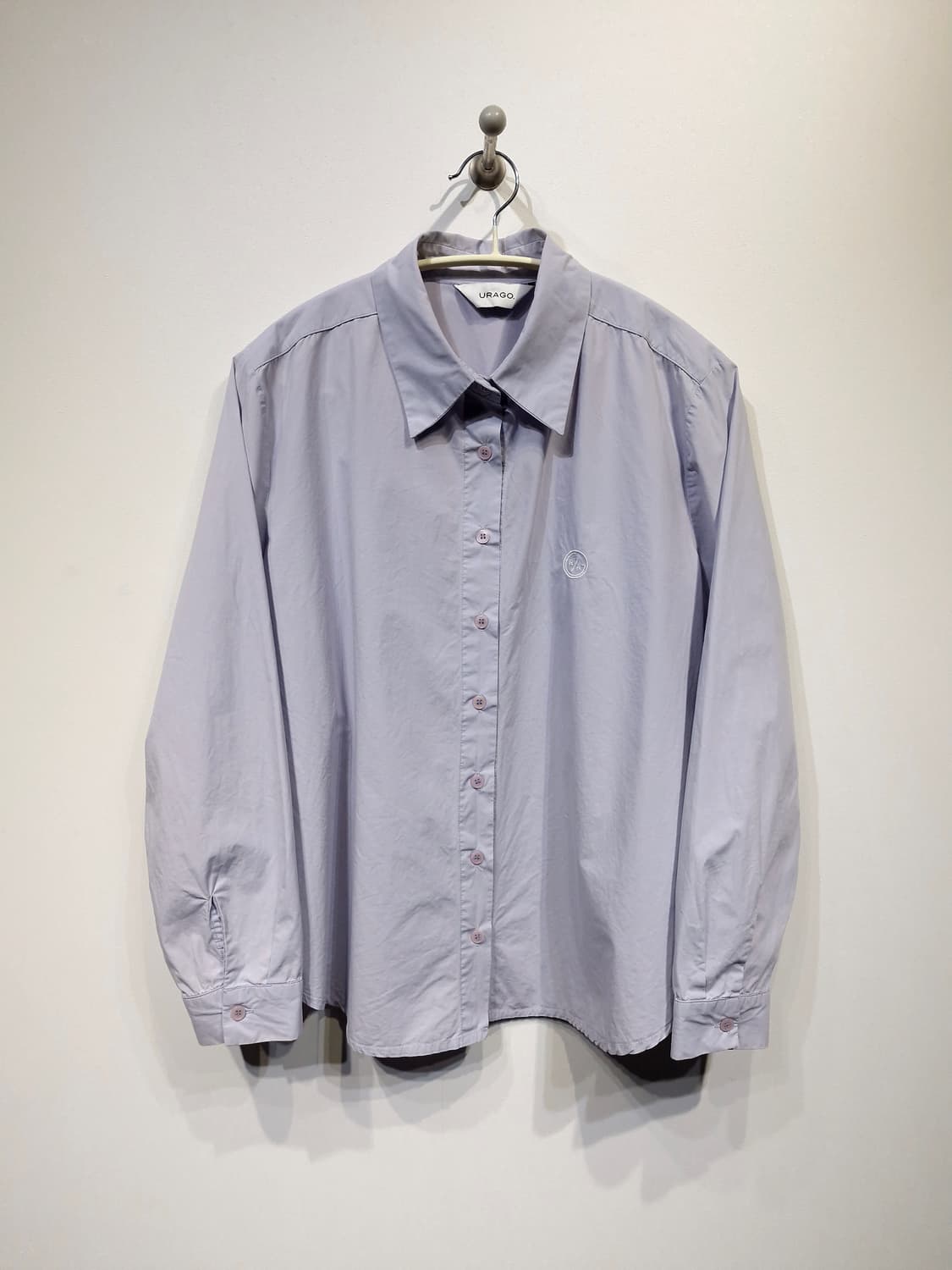 URAGO 유라고 로고 클래식 셔츠(연보라) 상품이미지3