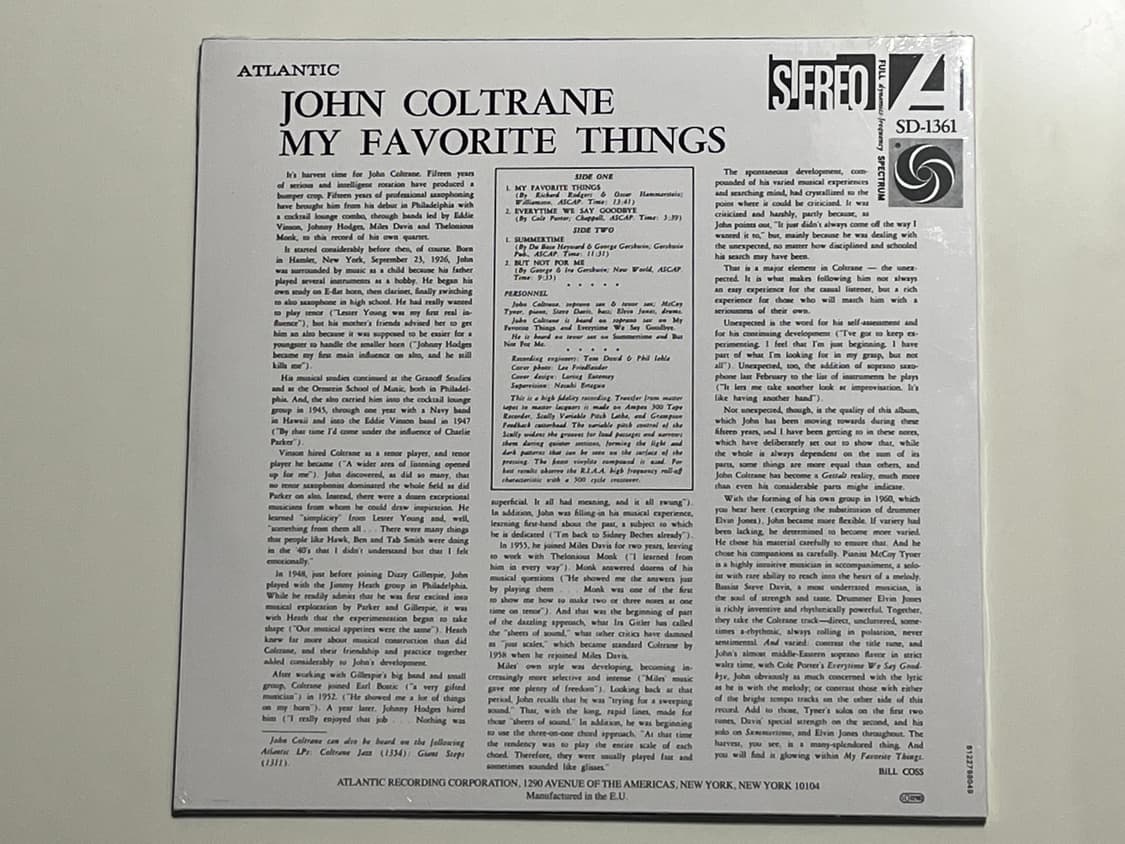 John coltrane my favorite things lp 상품이미지2