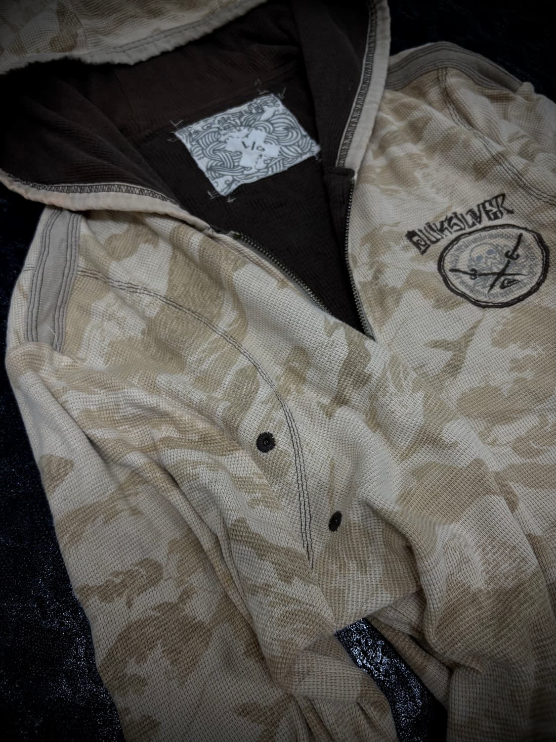 “QUIKSILVER” 00’s Grunge Mood Camo Hoodi 상품이미지5