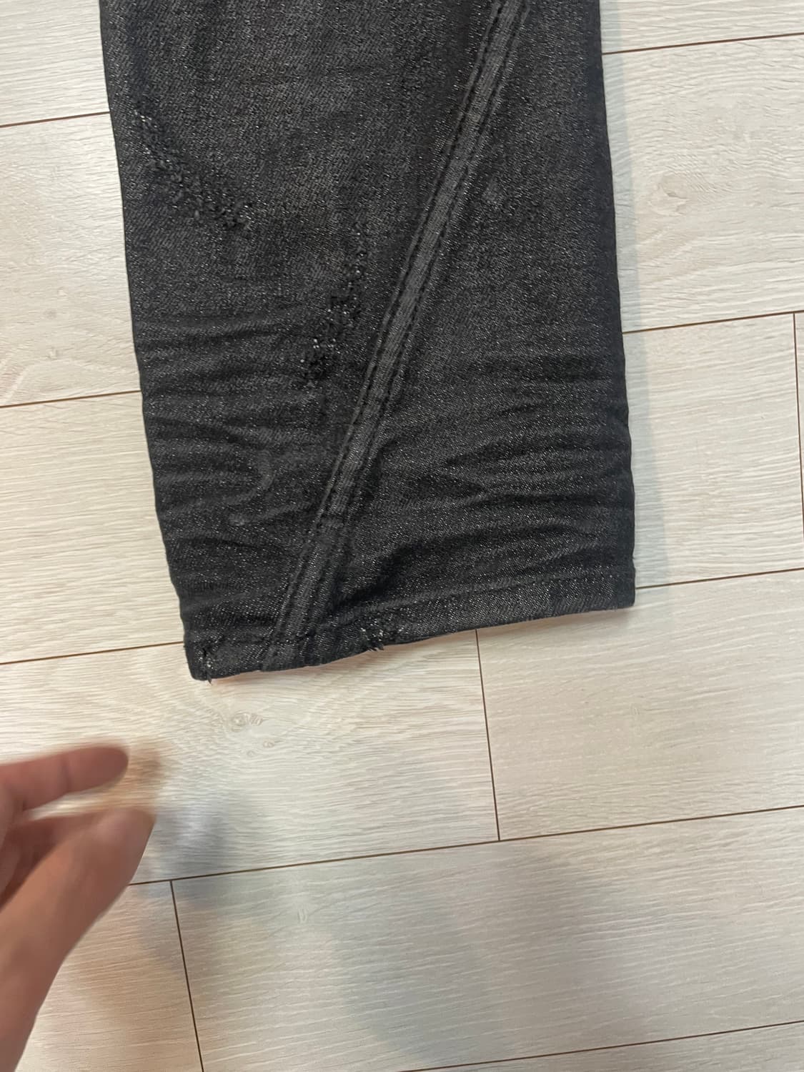 넥스트도어립스 DISTRESSED JEAN BLACK 상품이미지4