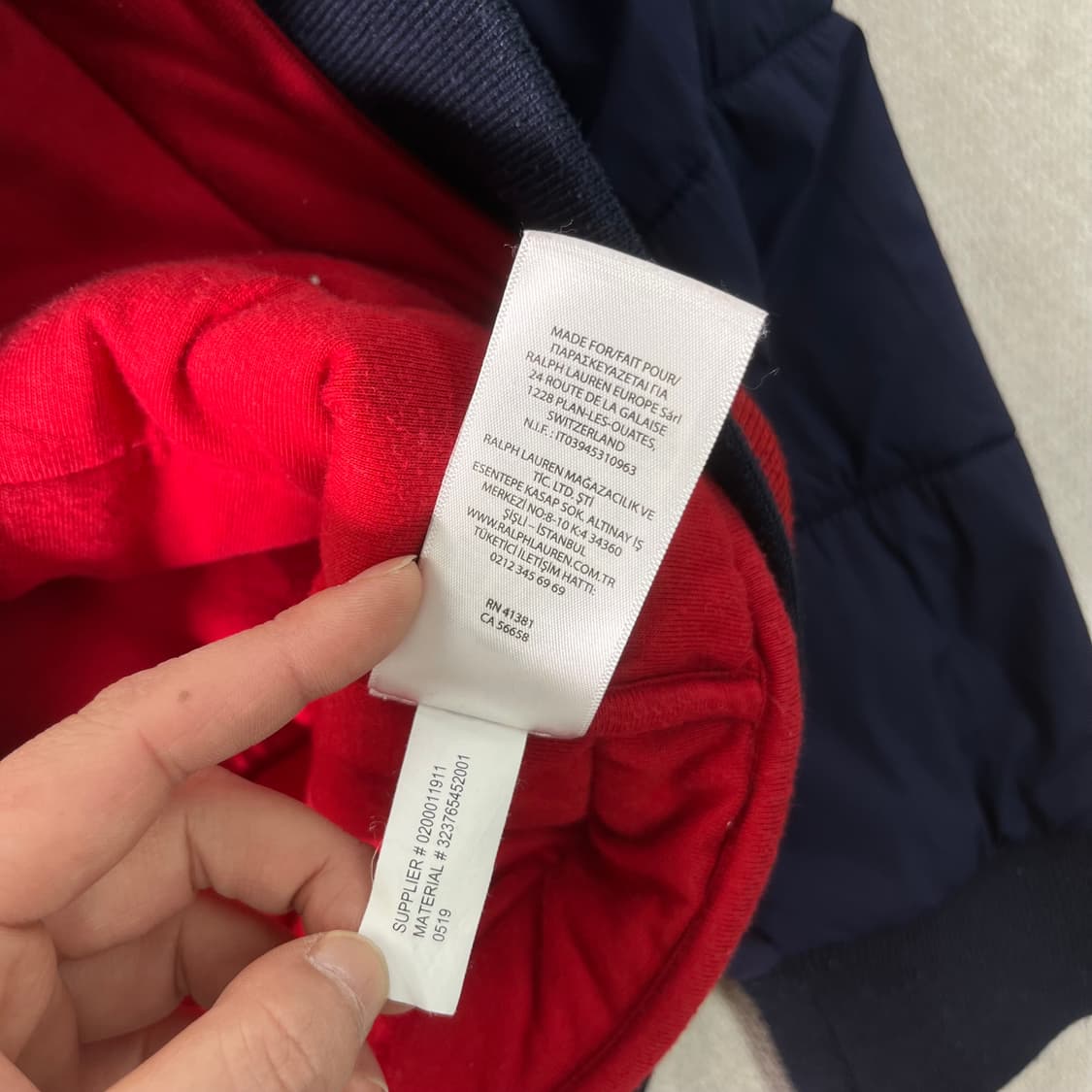 W95 폴로 랄프로렌 투톤 패디드 후드집업 상품이미지10