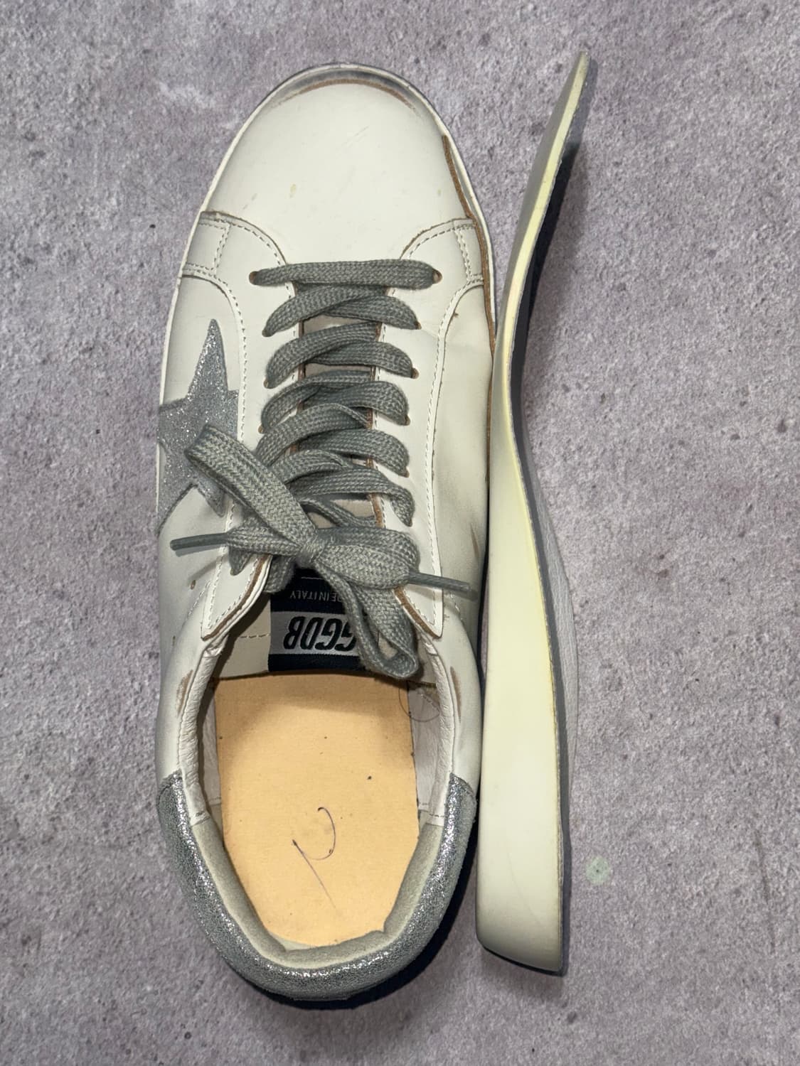 골든구스 슈퍼스타 실버 글리터 (42 / 270-275) 상품이미지9