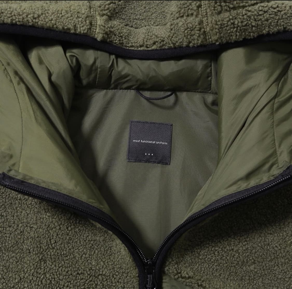 모이프 하이커 후디드 플리스 올리브 3사이즈 상품이미지3