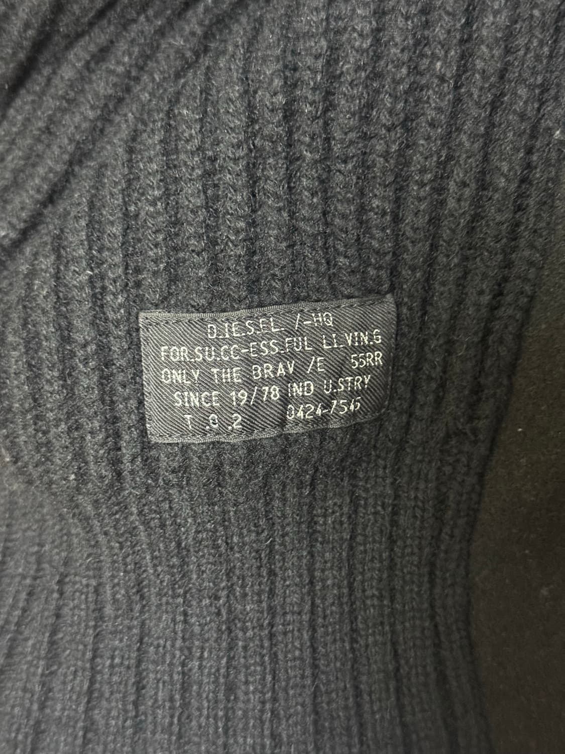 디젤(Diesel) 울 니트 콤비 피코트 상품이미지5