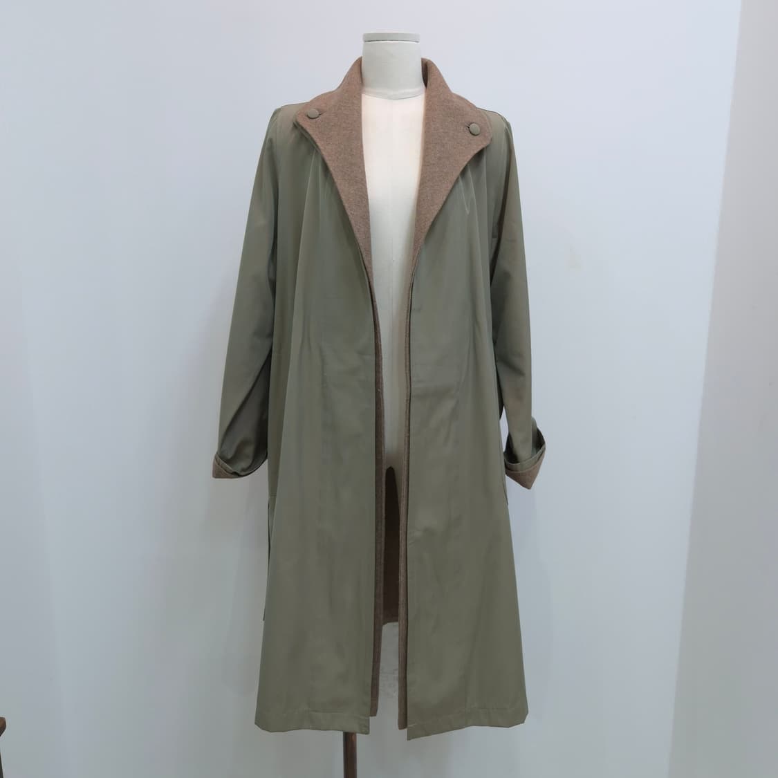 울혼방 탈부착 안감 벨트코트 롱코트 상품이미지8