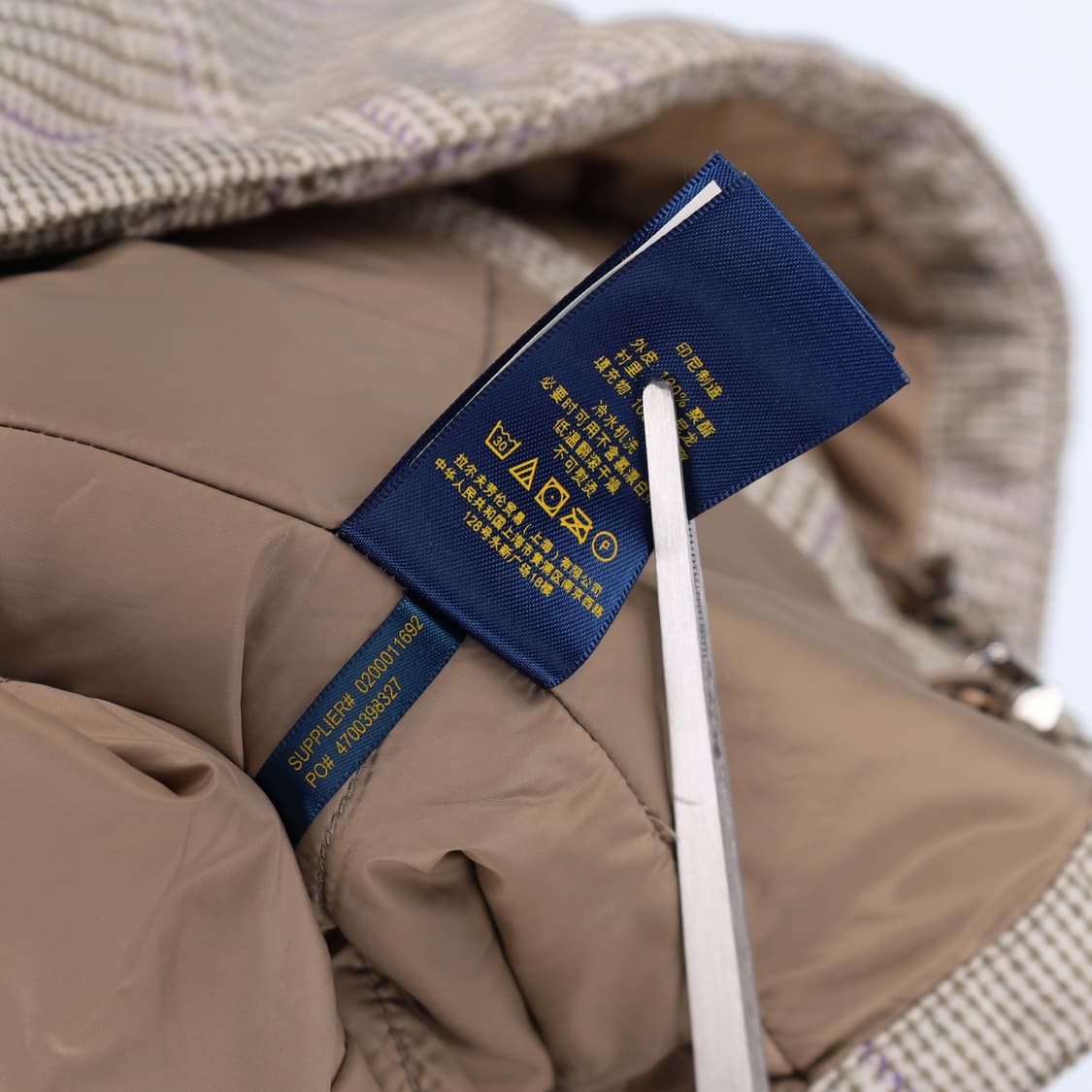 [S] 신형 폴로 골프 하운드투스 체크 경량 패딩 스윙 점퍼 3858 상품이미지9