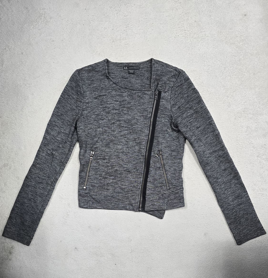 아르마니 익스체인지 사선 집업 자켓 XXS 상품이미지1