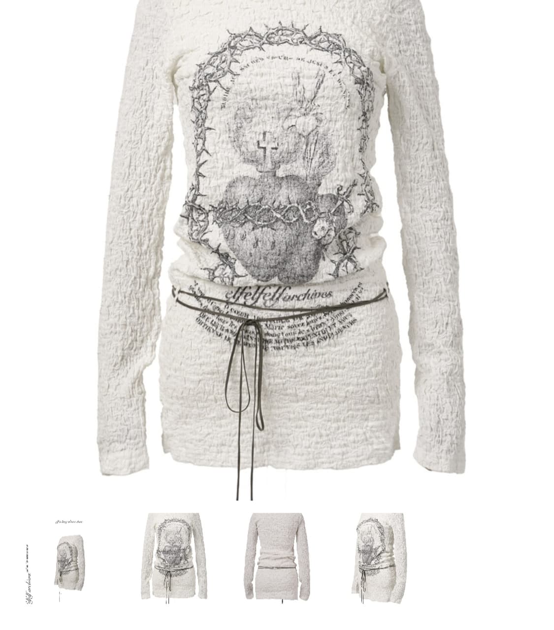 elfelfelfarchives 엘프엘프엘프아카이브 엘프 롱슬리브 드레스 상품이미지2