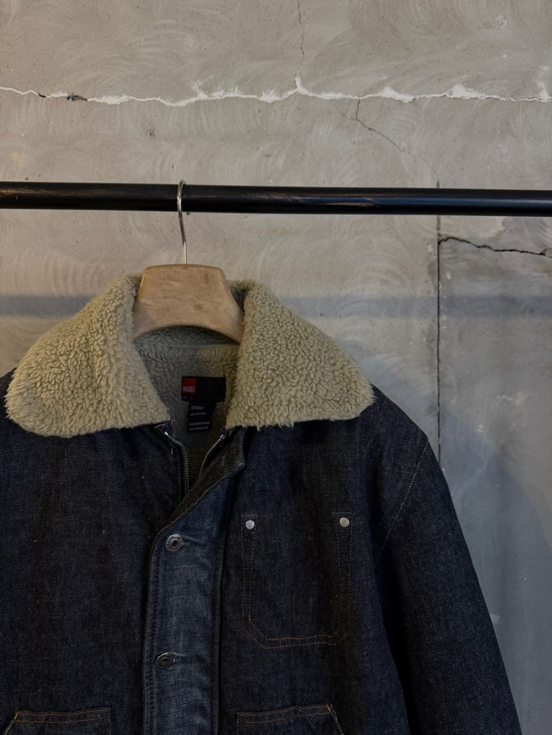 디젤 시어링 데님 자켓 100 상품이미지8