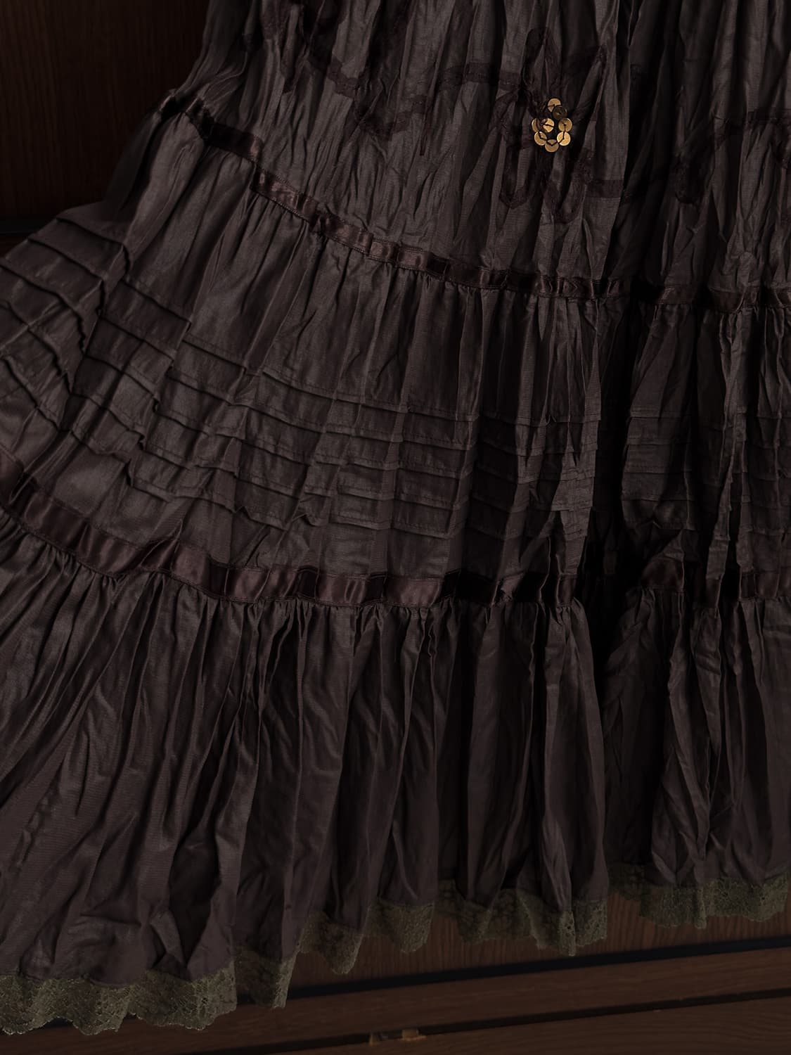 Floral Ruffle Beaded Skirt 0247 상품이미지6