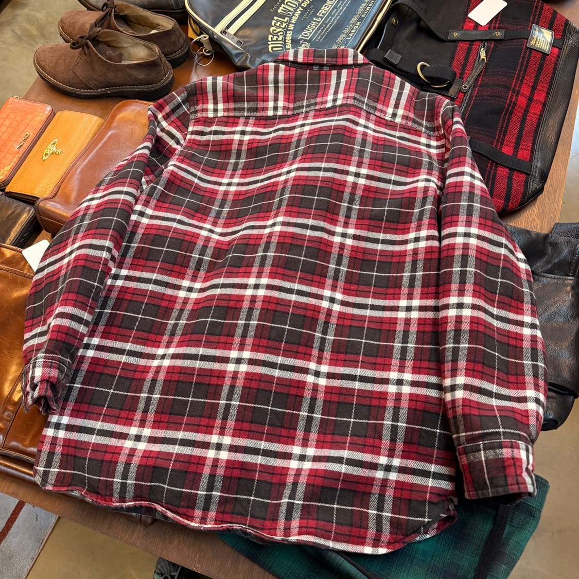 엘엘빈 라이트 퀄팅 셔츠 자켓 M 상품이미지4