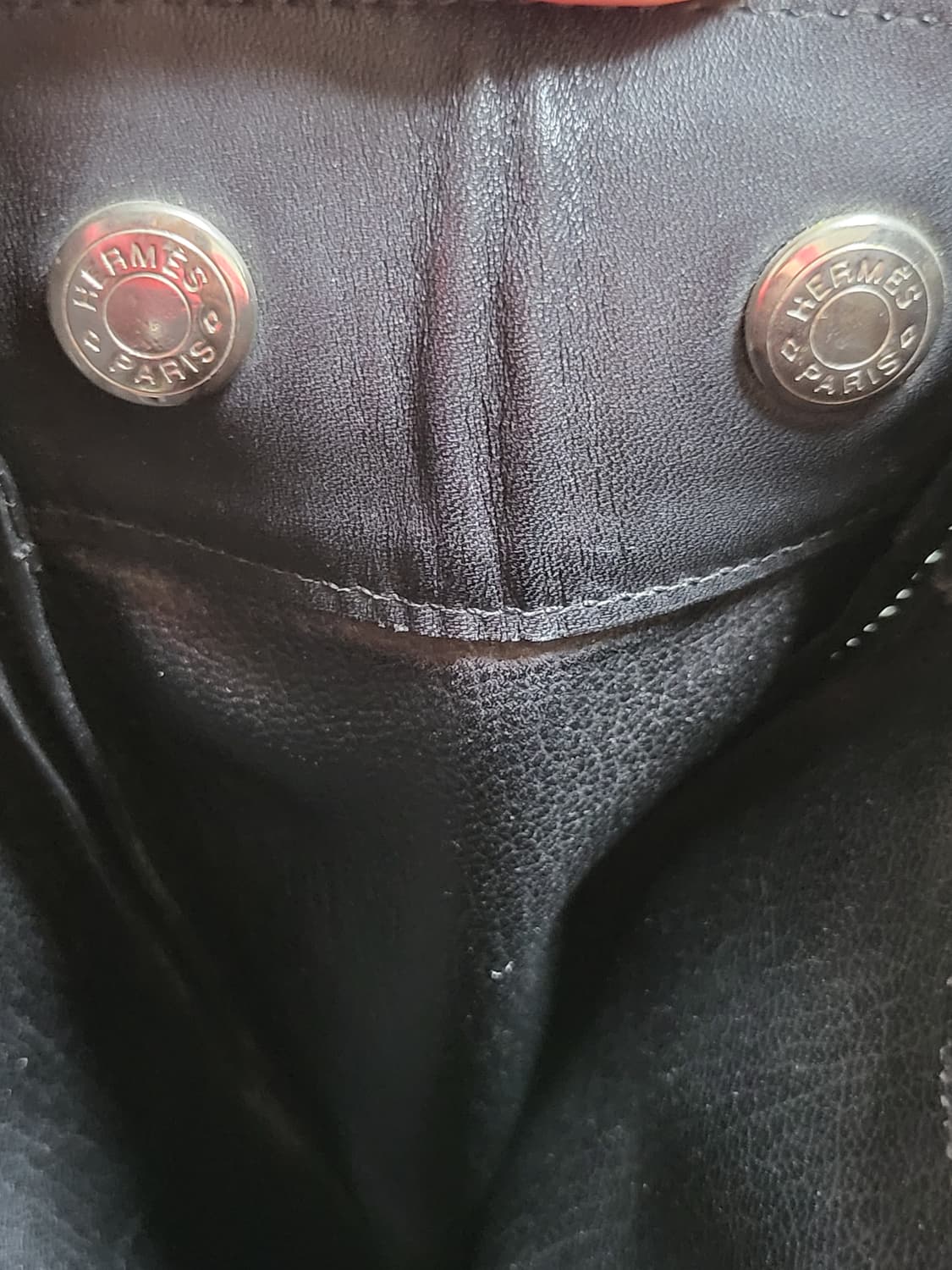 [남녀공용]에르메스 에버칼프 푸르 투트 MM 토트백 블랙 상품이미지5