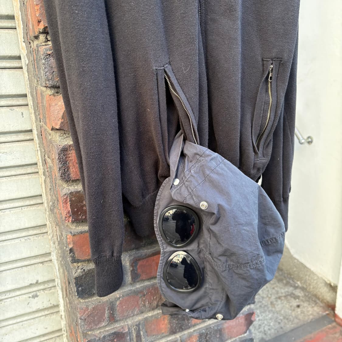 씨피컴퍼니 탈부착 후드 니트 집업 자켓 상품이미지10