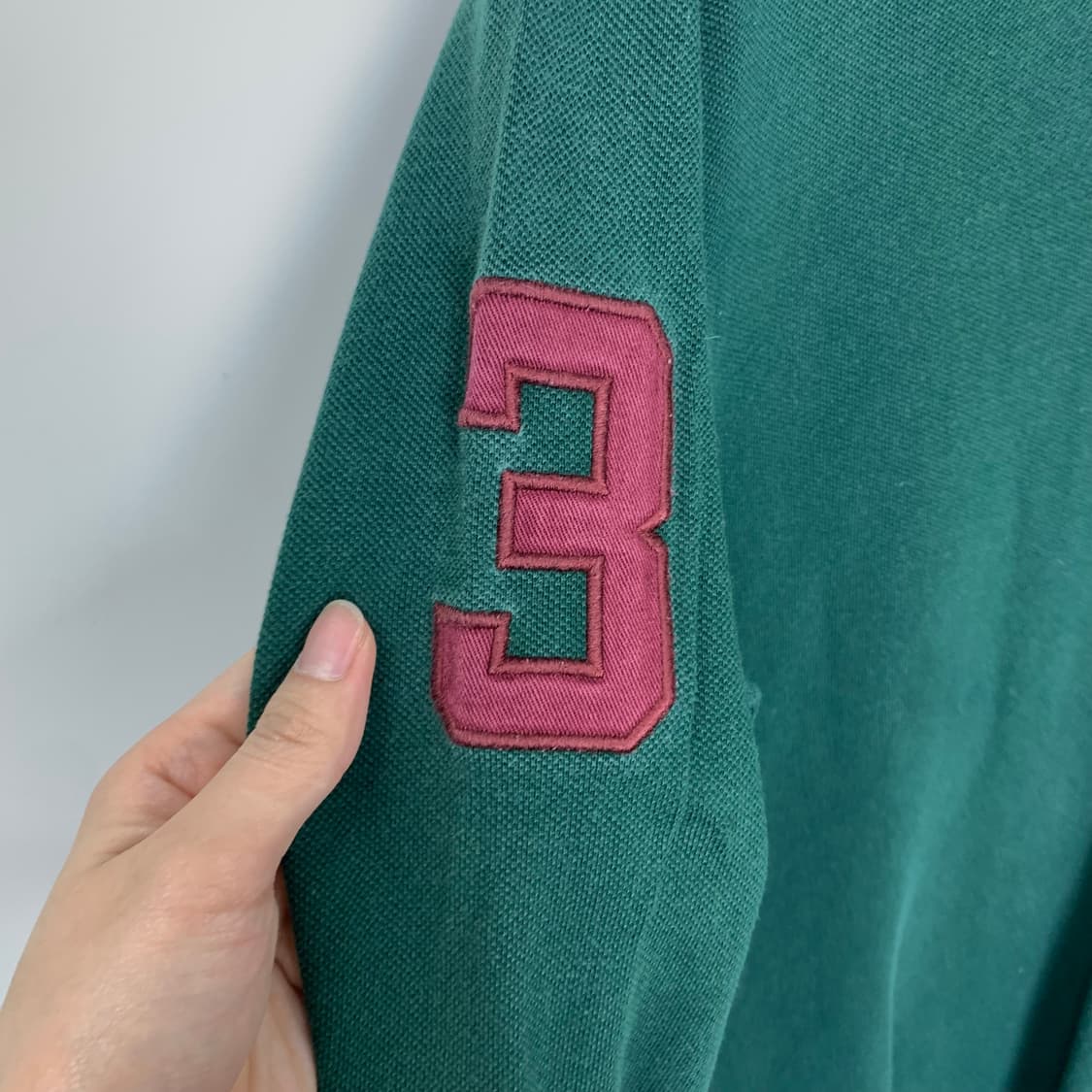 폴로 랄프로렌 빅포니 그린 긴팔 카라티 상품이미지4