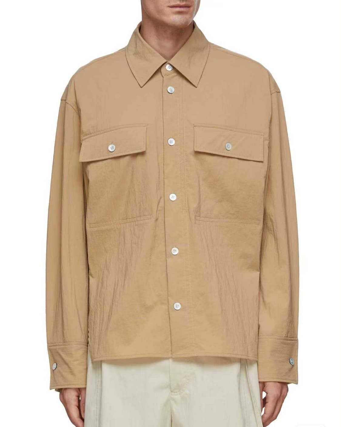 우영미 셔츠 자켓 베이지 상품이미지6