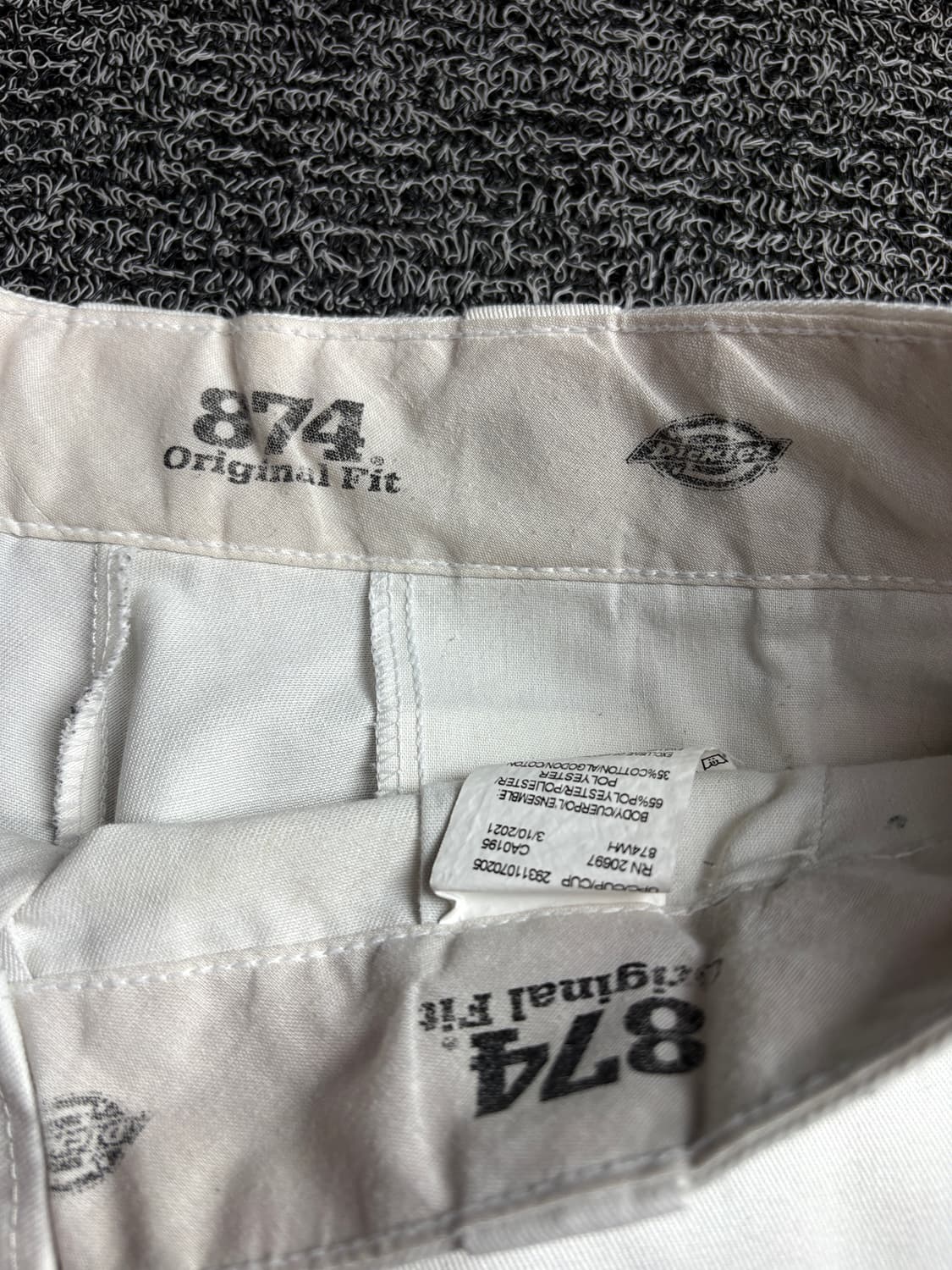 디키즈 874 오리지널핏 치노 팬츠 화이트 3271 상품이미지3