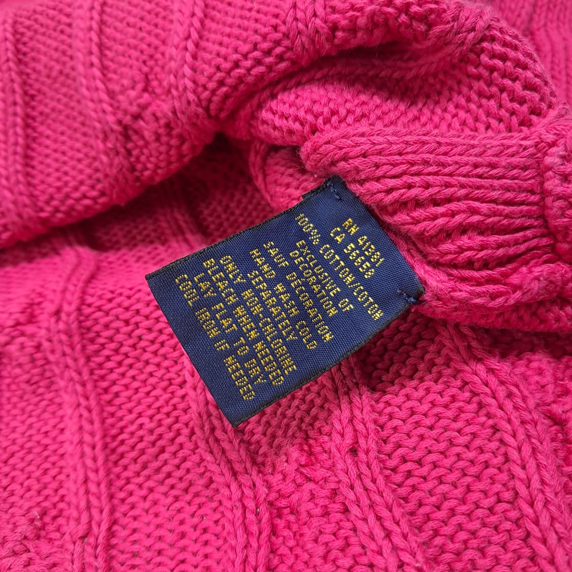 CL157 M 폴로 랄프 로렌 피마코튼 케이블 니트 상품이미지5