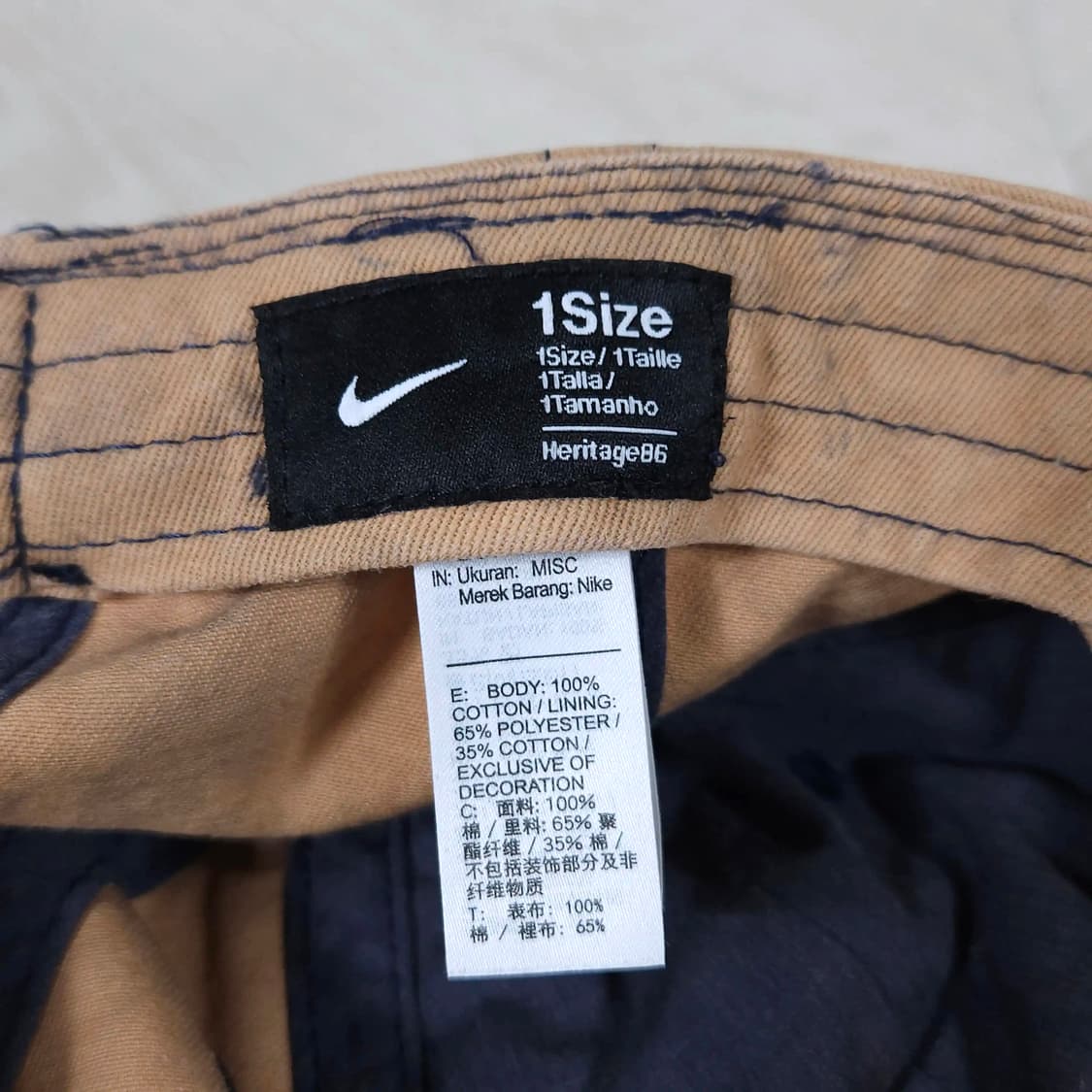 NIKE 나이키 타이다이 볼캡 모자 프리사이즈 상품이미지6