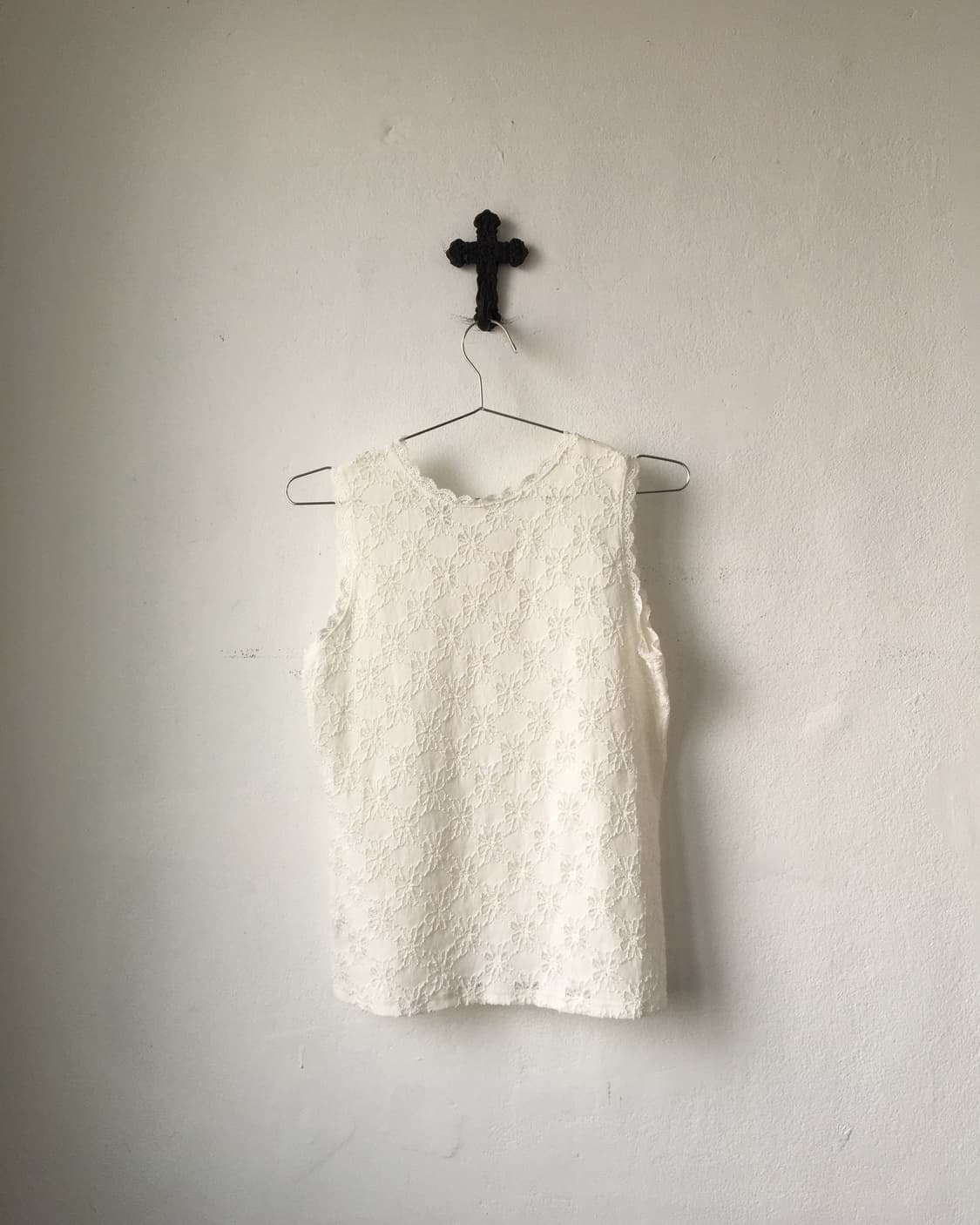 Flower pattern point sleeveless 상품이미지3