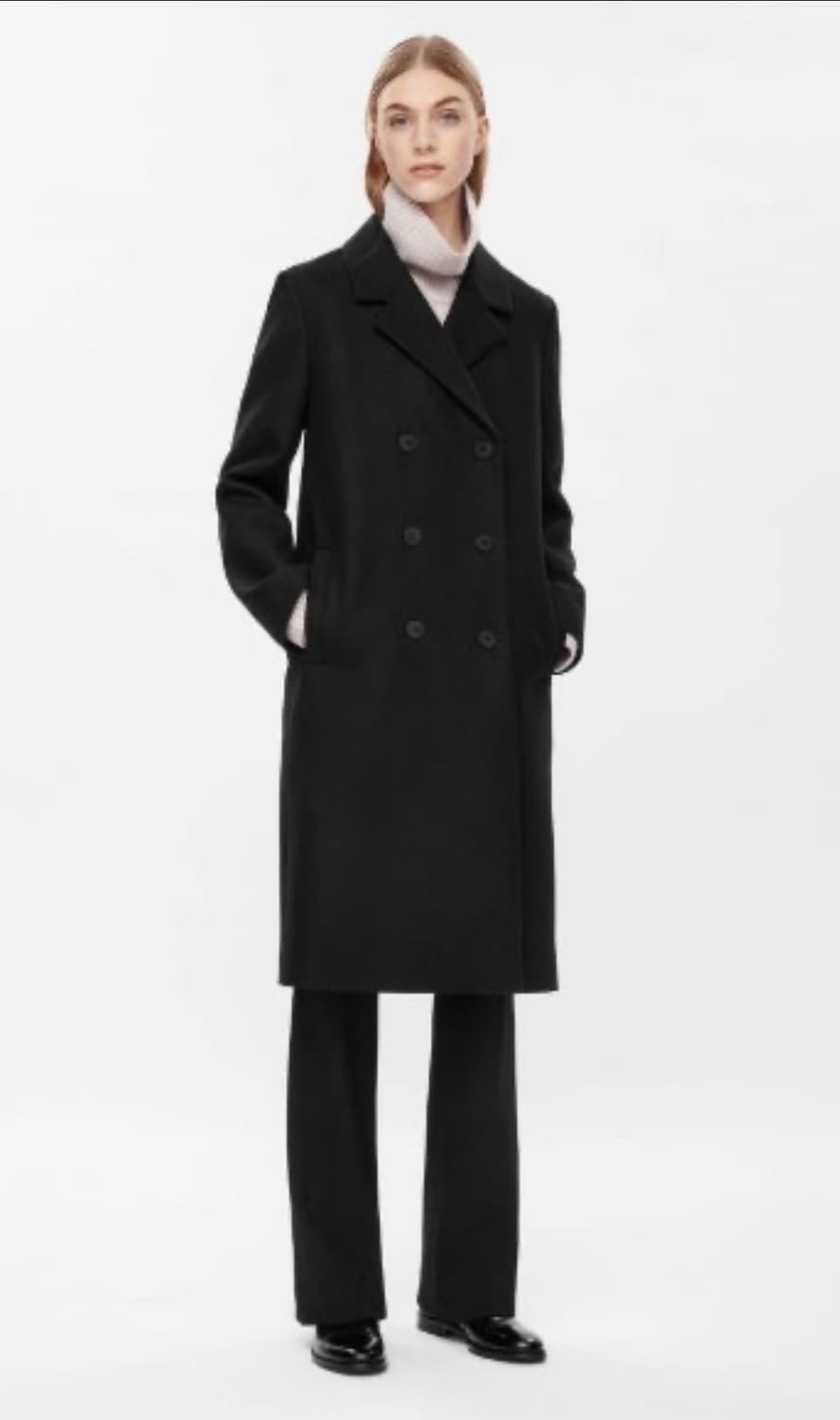 COS 여성 울 캐시미어 정장 더블코트 44사이즈 상품이미지7