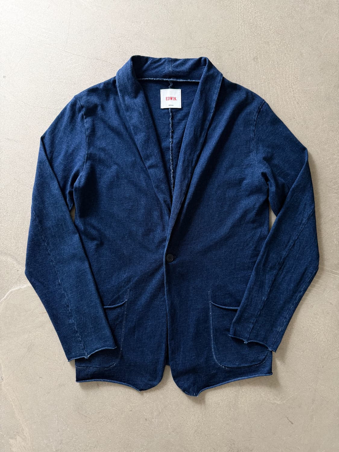 Edwin 1 Button Cotton Cardigan 상품이미지3