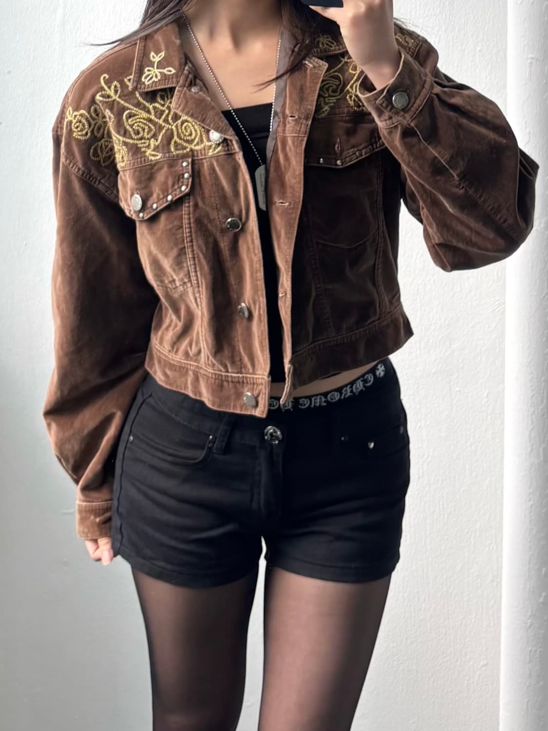Japanese Vintage Brown Crop Jacket 상품이미지6