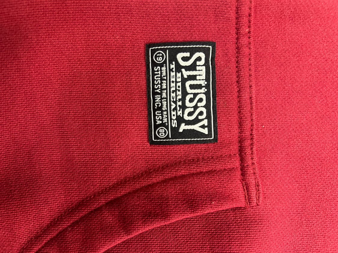 스투시 버건디 후드집업 상품이미지4