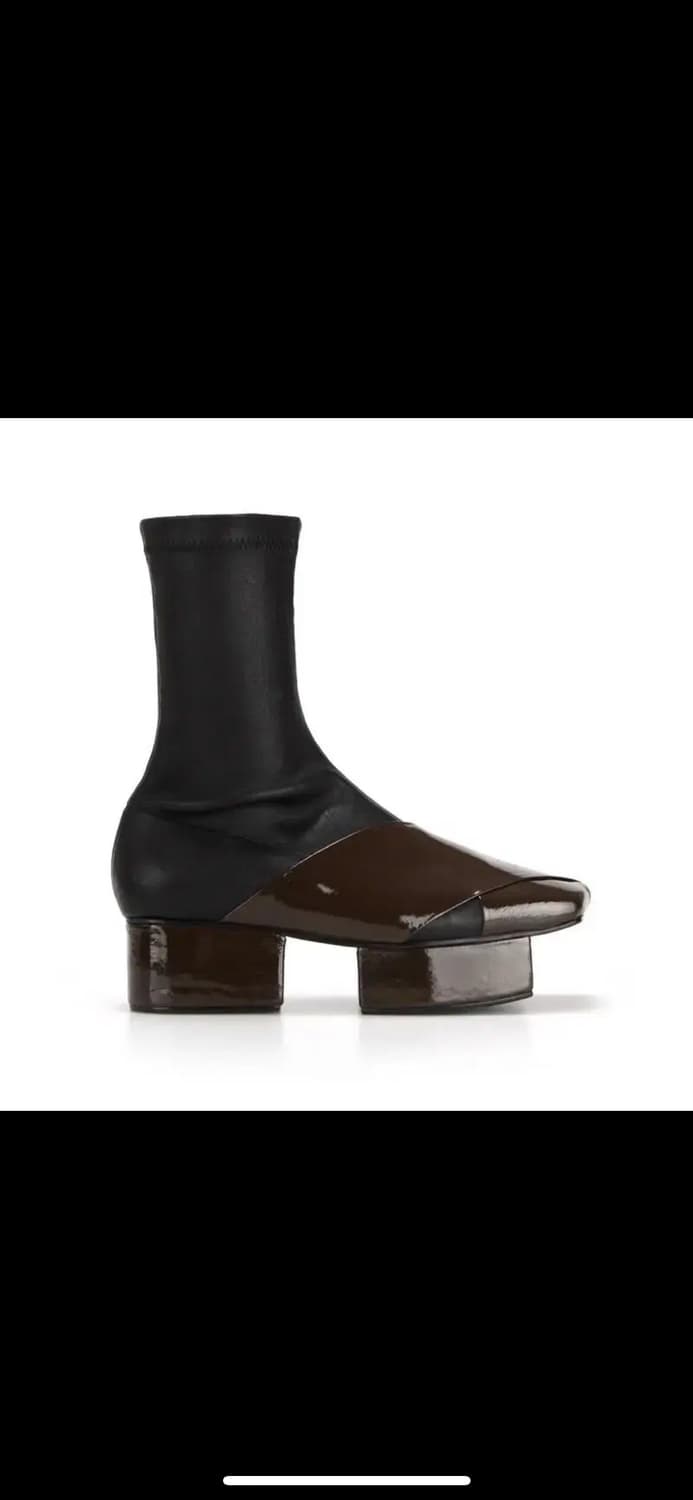 플랫아파트먼트 squared toe platform sock boots 상품이미지4